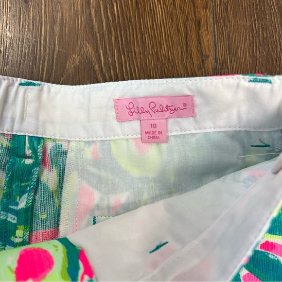 🆕 Boy’s Beaumont shorts in pink sunset guacamole roll SZ 10 - Picture 2 of 3